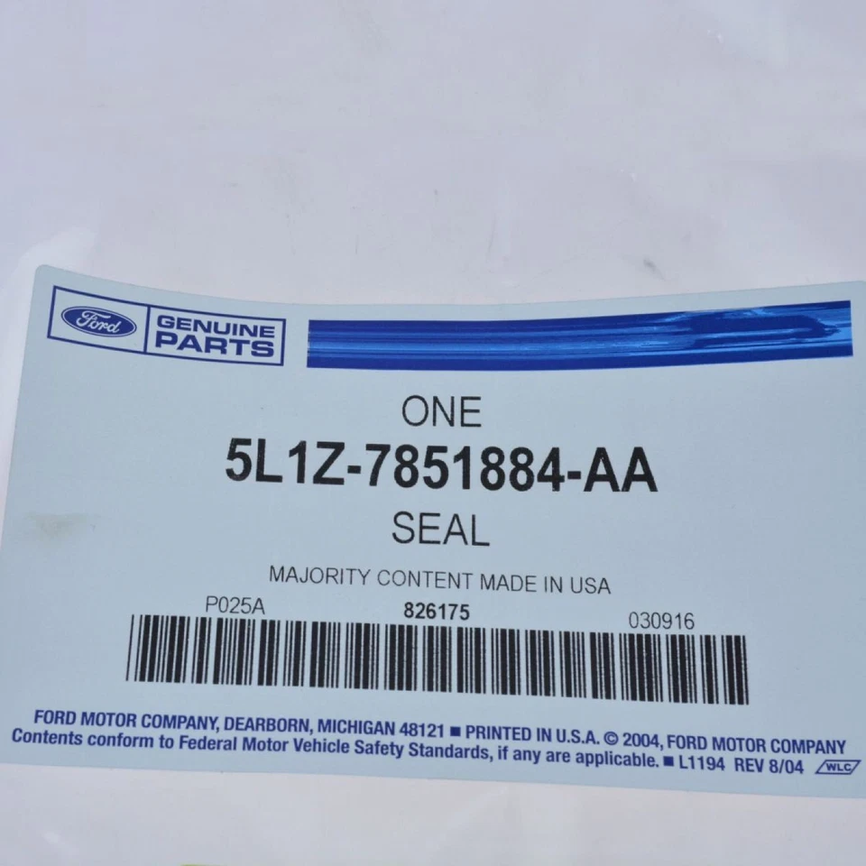 Sello de vidrio para techo corredizo OEM 5L1Z7851884AA para camioneta Ford Lincoln SUV nuevo Foto 3 de 3