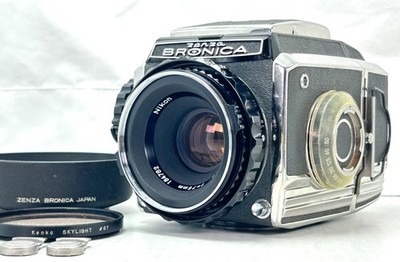 Late Model [Near MINT] Zenza Bronica S2 6x6 Film Camera P 75mm F2.8 Lens JAPAN
