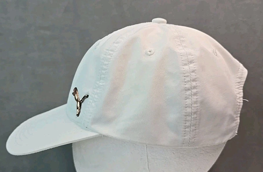 Gorra PUMA para mujer Evercat Opal ajustable blanca oro rosa metal logo gorra Foto 2 de 4