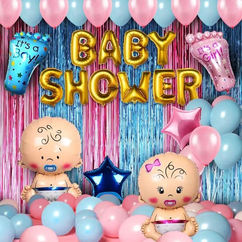 Baby Shower Macroon Balloons Boy Girl decorations Gender Reveal Party BALLOONS - Picture 13 of 52