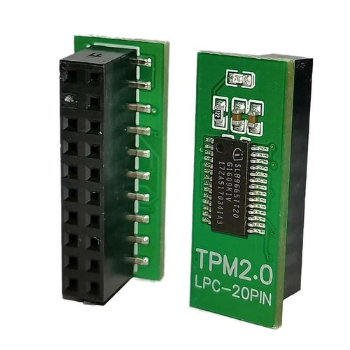 TPM2.0 20Pin TPM Module LPC TPM 2.0 Trusted Platform Green AU8 F8Y0 U9K1 - Afbeelding 3 van 10