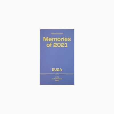 BTS Memories of 2021 DVD SUGA ユンギ シュガ BTS Memories of 2021 DVD Official Yoongi Suga Photocard Only | eBay