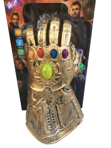 Thanos Infinity Gauntlet Gloves Legends LED Light Sound Avenger Cosplay Gift Toy - Picture 2 of 12