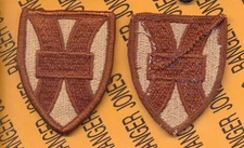 US Army 1st / 21st Support Command Desert DCU uniform patch m/e 
