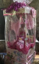 Baby Girl Custom Gift Box Basket Will personalize Gift Tag For You. Baby Shower