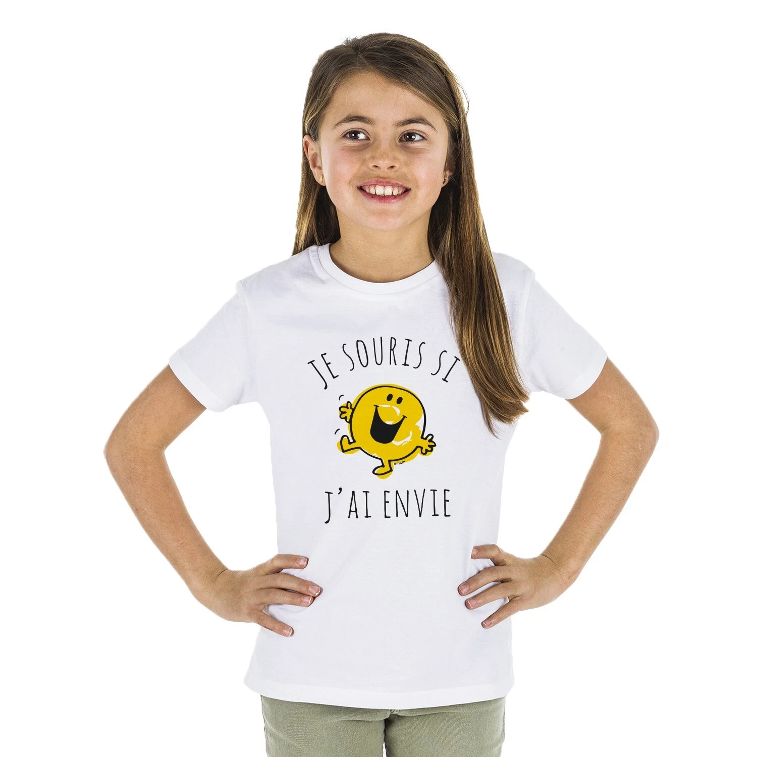 Girls Short Sleeve T-Shirt I Smile If I Want