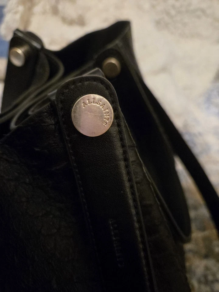 ALLSAINTS Allington Small Croc Embossed Leather Tote - Image 3 of 4