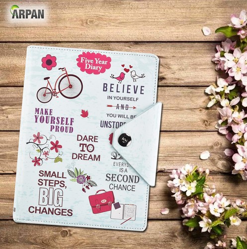 Arpan A5 Diary Organiser Undated for 5 Year Daily Planner Journal Book - Picture 3 of 14