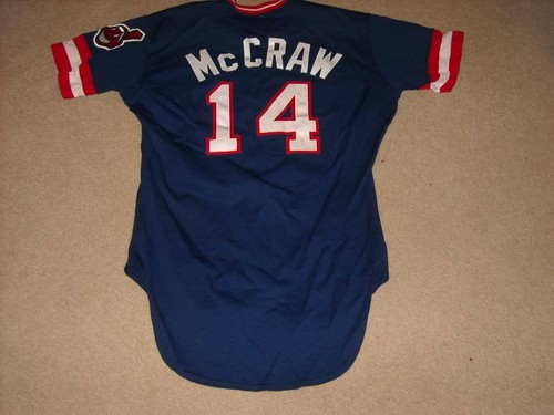 Tommy McCraw Game Worn Jersey 1980 Cleveland Indians