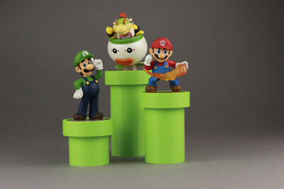 Warp Pipe Aufsteller, Displayständer für Amiibo und Spiele - Grass Green