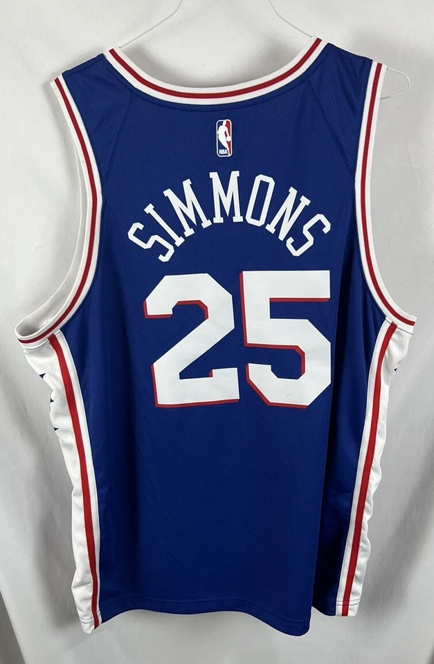 Nike Engineered Philadelphia Phila 76ers Ben Simmons’s #25 Swingman Jersey 56 - Image 3 of 4