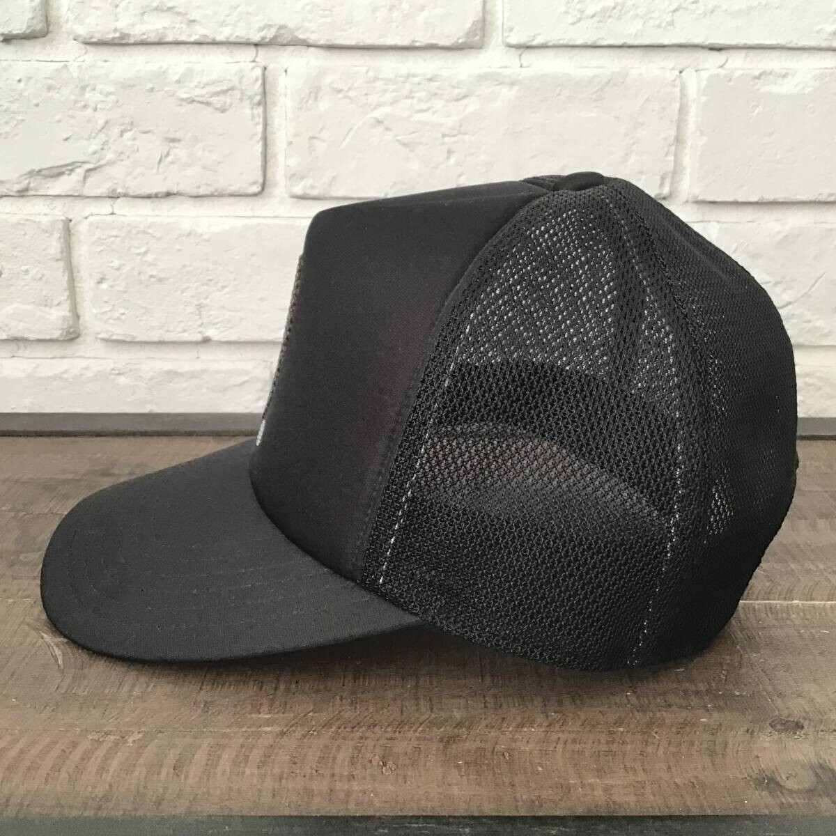 BAPE Swarovski APE HEAD LOGO Tracker Hat Cap A Bathing Ape Black