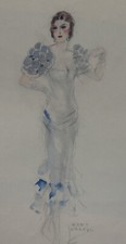 Gret Kalous, Art Deco, Fashion, Watercolour, Circa 1920, Vienna, 4