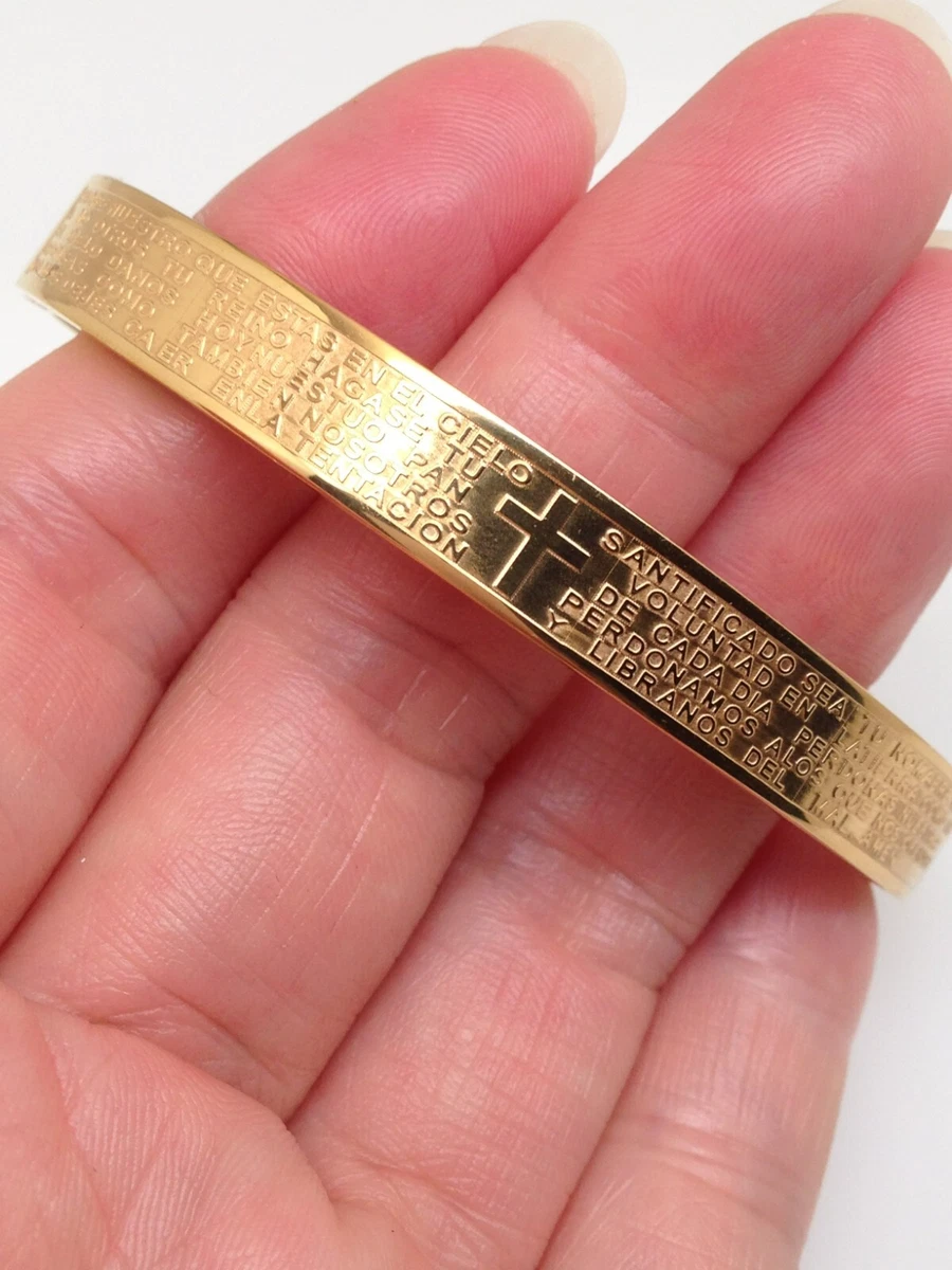 Gold cross deals bangle