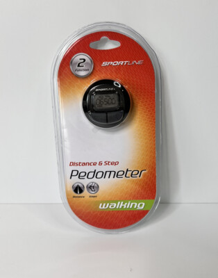 SportLine Pedometer 2 Function Distance And Step Walking Color Black