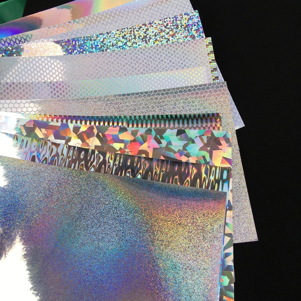 UP 13X Reflective DIY Fishing Lure Sticker Holographic Adhesive Film Flash Tape - image 4 of 4