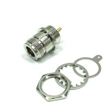 100pcs RF Coax Connector N Female Bulkhead Rear Mount Nickel Plated