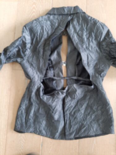 NWT COLLUSION 2 Piece Set Skirt 16 & Jacket Top UK 14 QuirkyTAFETTA EFFECT ❤️ - Picture 9 of 15