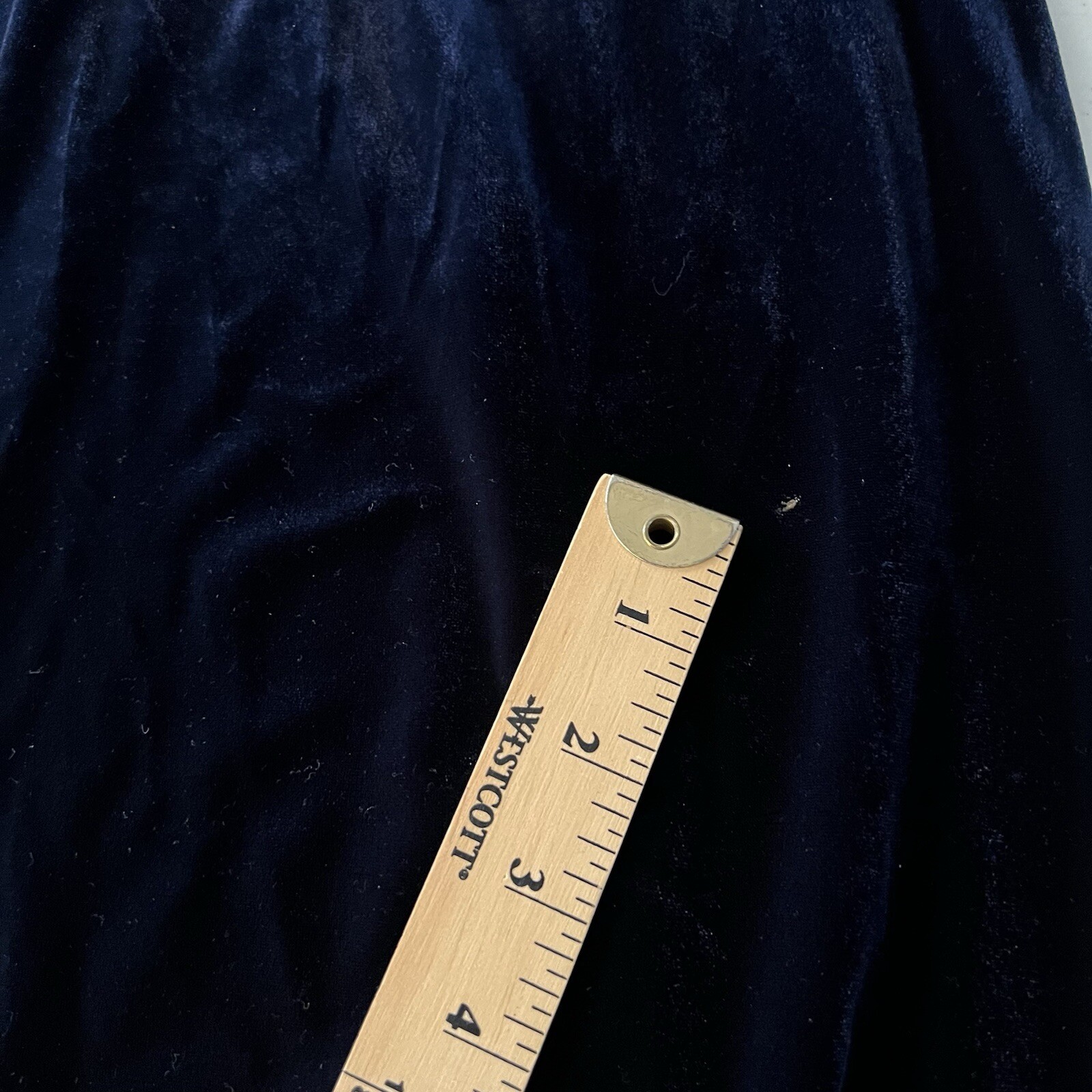 Rickie Freeman Teri Jon Womens Long Sleeve Rhinestone Velvet GownEvening Blue 16