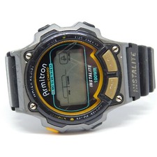 Armitron All Sport 40/6595 Acrylic Bezel Quartz Digital Men's Watch New Battery