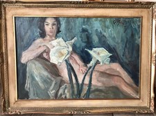 Paulo Ghiglia- Olio Su Tela Incorniciato  - Arte