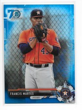 2017 Bowman Chrome Prospects 70th Blue Refractor BCP146 Francis Martes - Astros