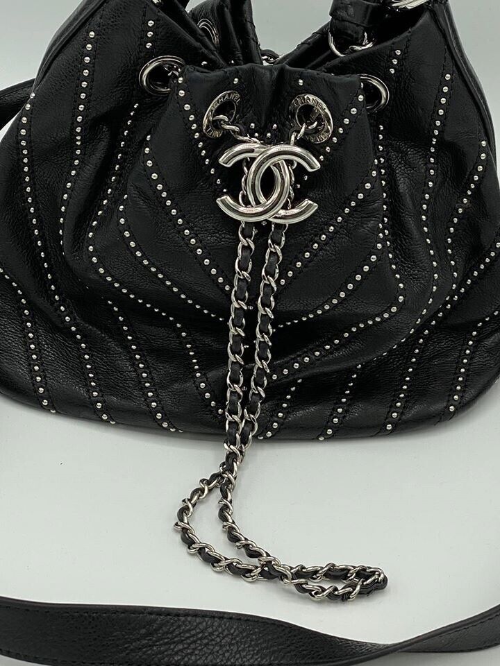 Chanel Mini Studded Bucket Bag - Gem