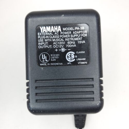 YAMAHA PA-3B Original OEM 12V 700mA Genuine AC Power Adapter for Keyboards