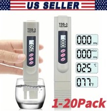 Handheld Water Quality Hardness Purity Digital LCD Meter 0-9990 PPM TDS TDS-3