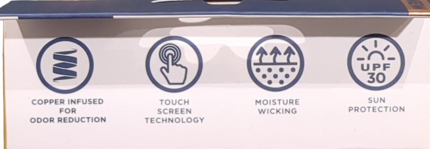 Copper Fit Guardwell Copper Infused L/XL Compression Gloves Hand Pain