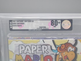 Paper Mario Nintendo 64 N64 2001 New Factory Sealed VGA Graded 80+ NM