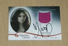 2014 Vampire Diaries Season 3 autograph wardrobe Nina Dobrev Elena Gilbert AM1