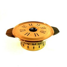 Stövchen Metall Messing 50er 60er MID CENTURY Rechaude Kupfer 15 cm