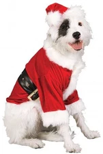 Rubie's Pet Shop Santa Dog Costume Suit Christmas Holiday Dress Up Puppy 