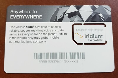 Iridium SIM Card & Airtime (Postpaid Carte SIM