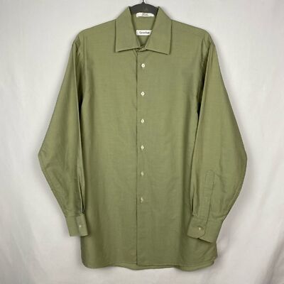 Calvin Klein 100 % Cotton Men's Size 15.5 Green Button Down Dress Shirt | eBay Calvin Klein 100 % Cotton Men's Size 15.5 Green Button Down Dress Shirt | eBay