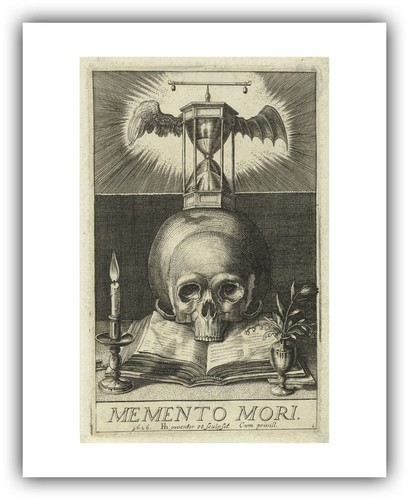 Hendrick Hondius: "Title Print with Skull and Hourglass" — Giclee Fine Art Print - Picture 5 of 7