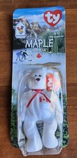Maple the Bear- 1999 McDonald's Ty Beanie Baby with Rare Errors 1993/Oakbrook
