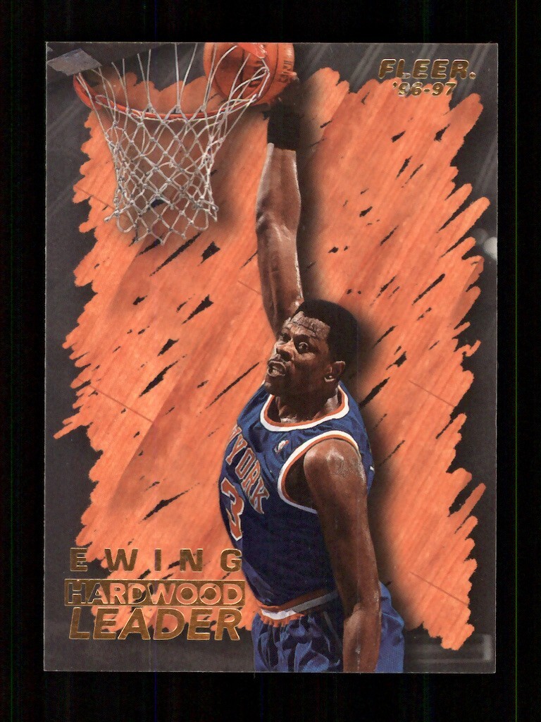 1996-97 FLEER #137 PATRICK EWING HARDWOOD LEADER NEW YORK KNICKS