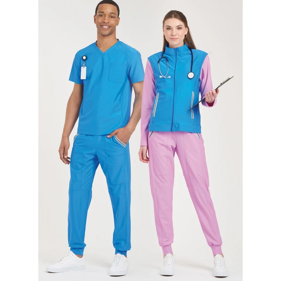 Simplicity Pattern S9650 UNISEX Knit Scrubs Nurse Doctor Uniform Sizes XXS - XXL - Image 4 of 4