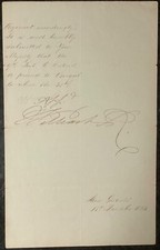 William IV signed document approving transfer of a regiment of horse troops 1834