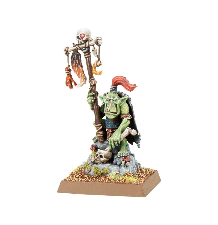 GOBLIN SHAMAN miniatura ORC & GOBLIN TRIBES warhammer THE OLD WORLD età 12+