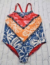 Adidas x Farm Rio WOMENS SZ 2X Tropical Print One Piece Swimsuit Collab Swimwear