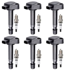 6pcs New Ignition Coils & Spark Plugs Kit for 2001-2006 Acura MDX 3.5L V6 UF242
