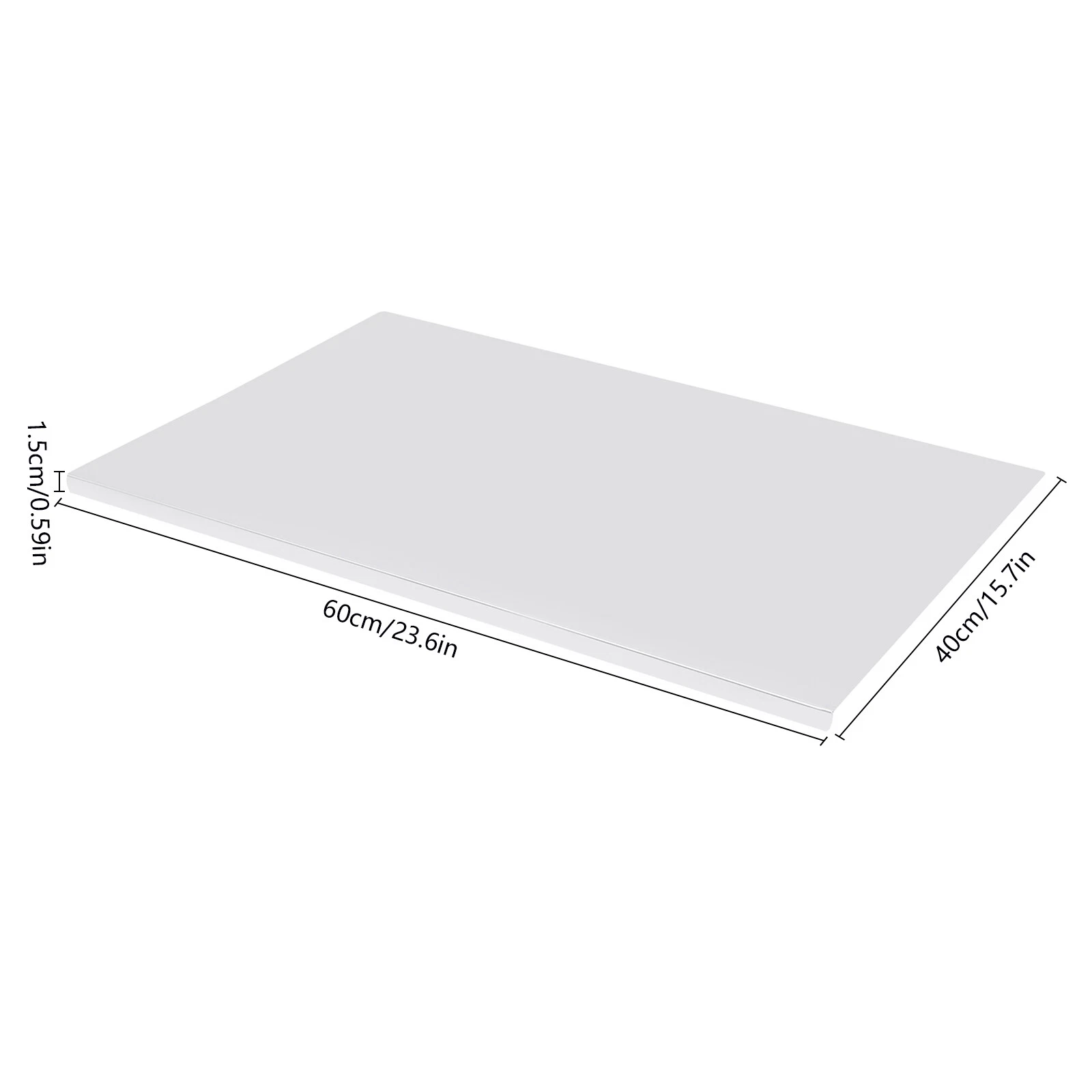 60*40cm Large Kitchen Chopping Board Durable Stainless Steel Cutting Board