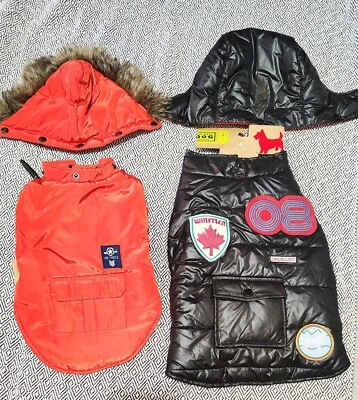 OLD NAVY WHISTLER PUFFER &BEACH HOLIC SMALL DOG COATS BOTH NWT - Image 1 of 4