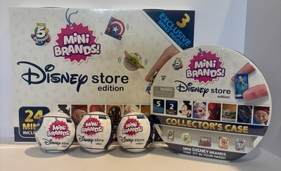 Disney Store Mini Brands 2022 Advent Calendar, Display Case,& 3 Mini s Balls-New