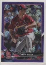 2018 Bowman Chrome Prospects Purple Shimmer Refractor 391/655 Dakota Hudson 0l4h