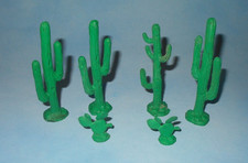 Vintage 1950s Auburn Rubber Western Play Set Vinyl Cactus x 6