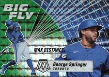 2021 Panini Mosaic - Big Fly George Springer #BF6 Green Mosaic Prizm